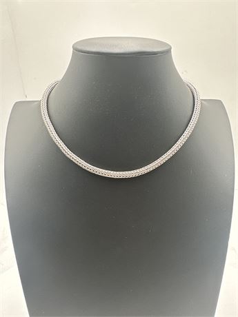 Silpada 925 Sterling Silver Foxtail / Wheat Chain Necklace N0603