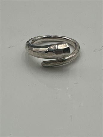 Handmade Adjustable Sterling Silver Wrap Ring