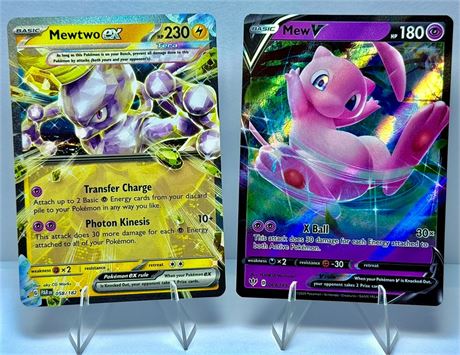 Mew & Mewtwo Pokemon Cards