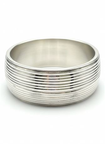 Milor Italy 14k White Gold Bangle Bracelet
