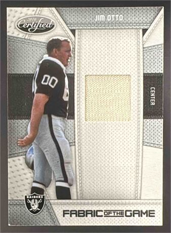 2010 Panini Certified Jim Otto #77 Fabric of the Game 200/250 Raiders