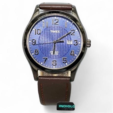 Vintage Timex Indiglo Gunmetal Men’s Quartz Watch