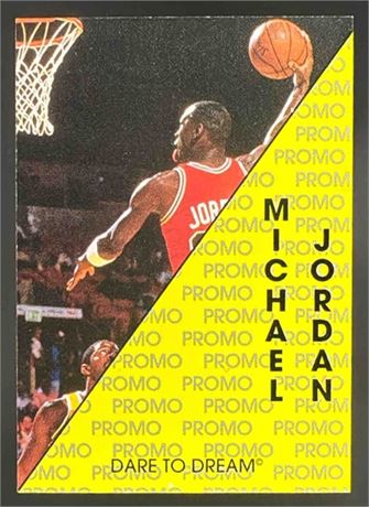 Michael Jordan Rare Dare To Dream Signature Promo Card Gold
