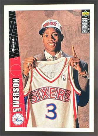 1996-97 Upper Deck Basketball Collector's Choice Allen Iverson #301 RC 76ers