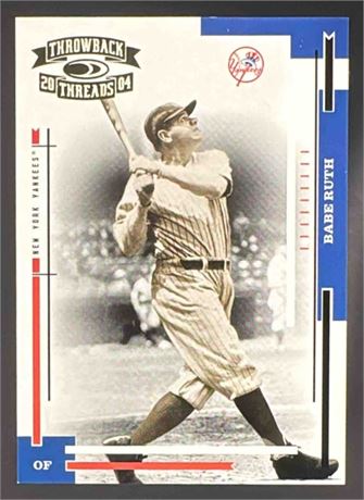 2004 Donruss Throwback Threads Babe Ruth #219 945/1000 Yankees