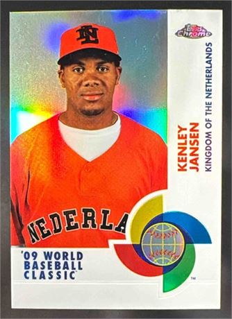 2009 Topps Chrome Kenley Jansen #W43 World Baseball Classic Refractors 47/500