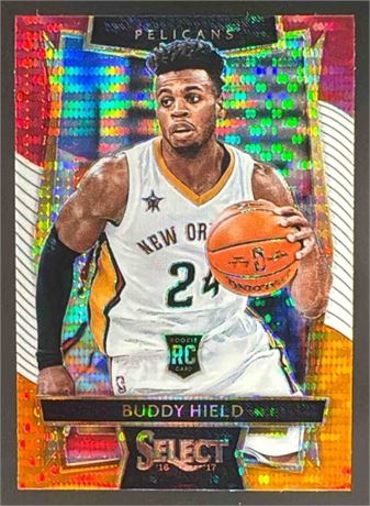 2016-17 Panini Select Buddy Hield #1 Tri Color Prizms RC Concourse Pelicans