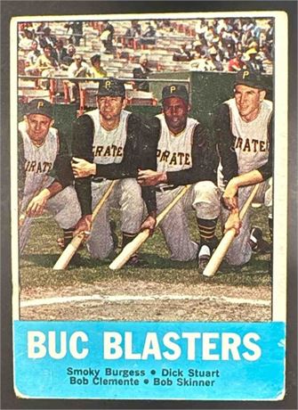 1963 Topps Buc Blasters Roberto Clemente Pirates #18