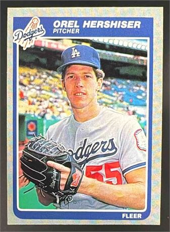 1985 Fleer Orel Hershiser #371 RC Dodgers