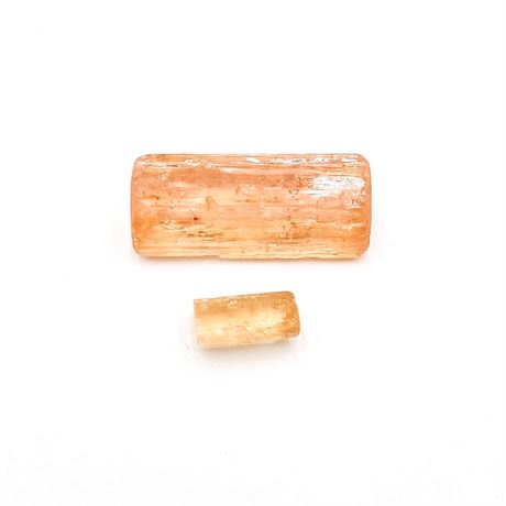 Two Pieces Of Natural Imperial Topaz 13.04 Carats