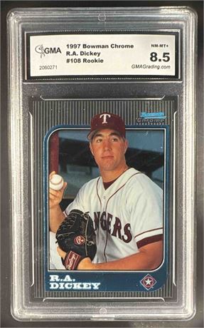 1997 Bowman Chrome R.A. Dickey #108 RC Rangers