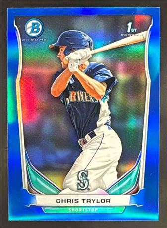 2014 Bowman Chris Taylor #BCP14 Chrome Prospects Blue Refractors /250 RC