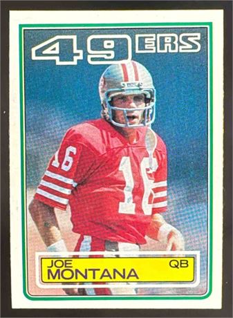 1983 Topps Joe Montana #169 49ers