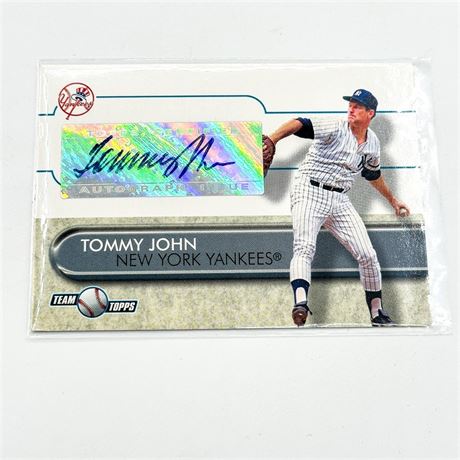 2006 Team Topps Certified Autograph Tommy John
