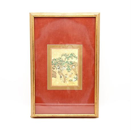 Framed Fine Art Print Reproduction of Asian-Style Artwork