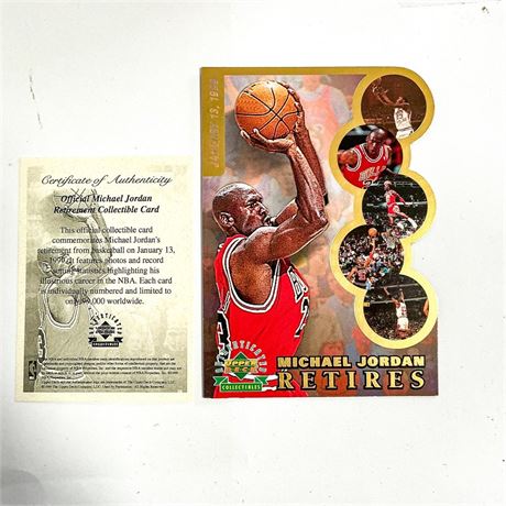 1999 Upper Deck Authenticated Collectibles Michael Jordan
