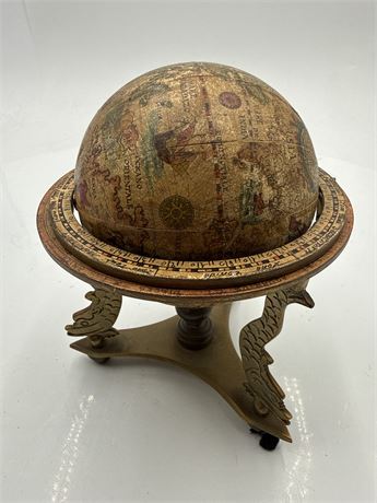 Vintage Italian-Style Tabletop Decorative Globe
