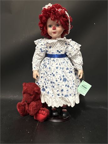 Seymour Mann "Our American Sweethearts" Porcelain Raggedy Ann Doll