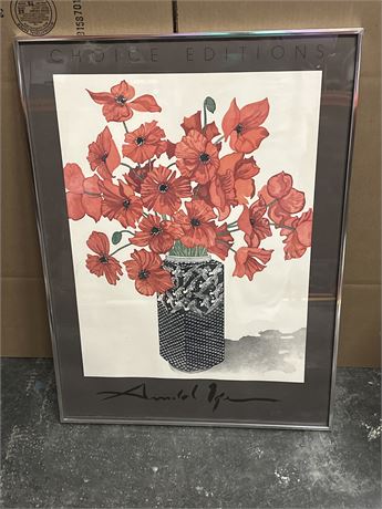 Framed Art Print Titled "Poppies" By Arnold Iger