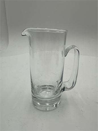 Clear Glass Pitcher With Handle