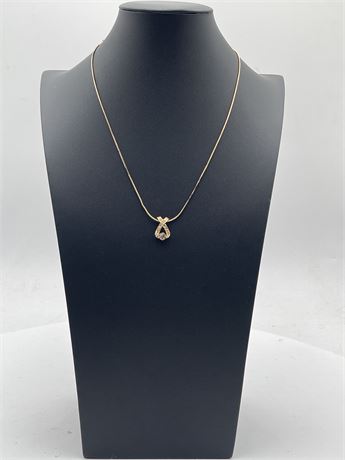 Gold-Tone Infinity Twist Necklace