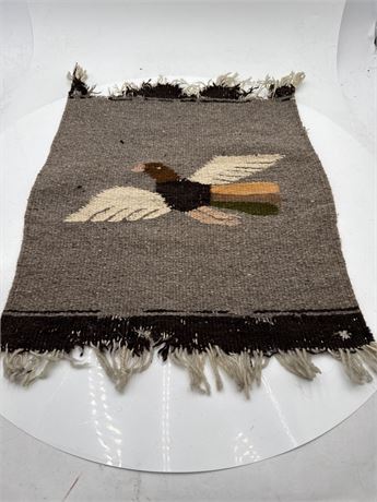 Zapotec Oaxacan Hand-Woven Wool Bird Tapestry