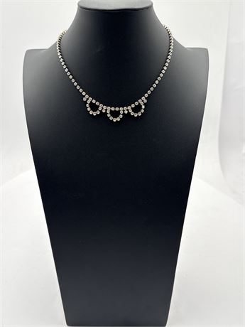 Vintage Single-Strand Rhinestone Necklace