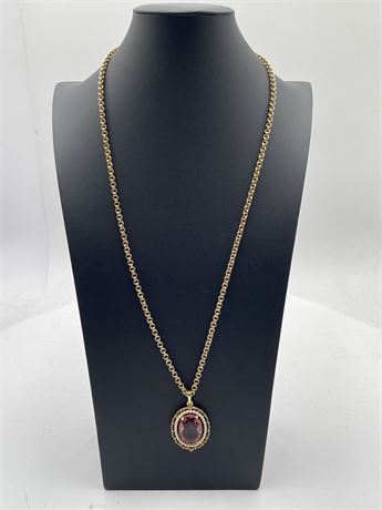 Vintage Avon Gold-Tone Pendant Necklace