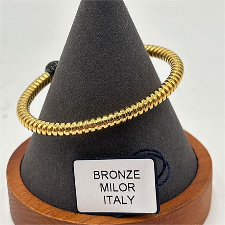 Milor Italy Bronze Tubogas Cuff Bracelet