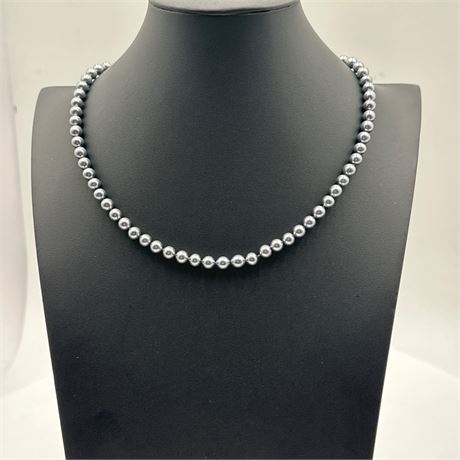Sterling Silver Bead Necklace