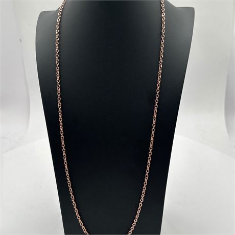 Milor 'Bronzo Italia' 18K Rose Gold-Plated Bronze Chain Necklace